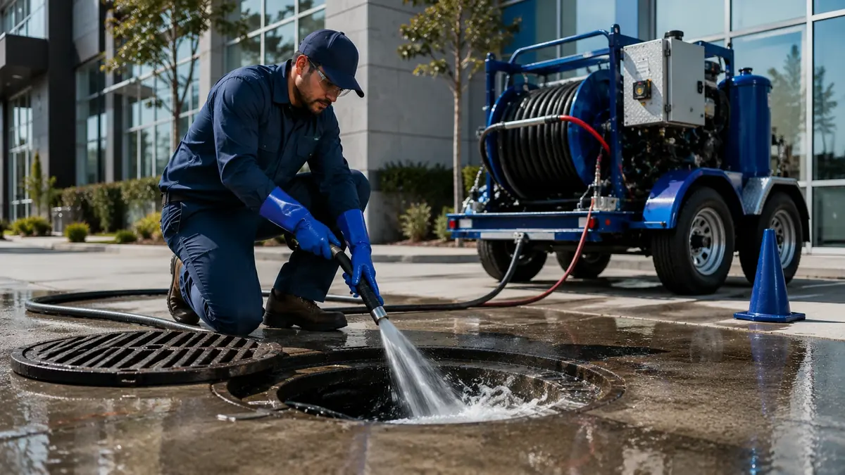 Commercial Hydro Jet Drain Cleaning in Paramount