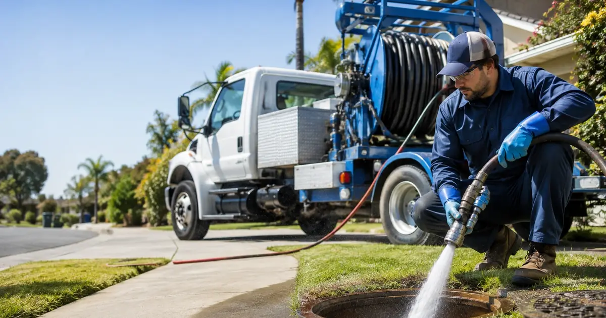 Hydro jet sewer cleaning Paramount