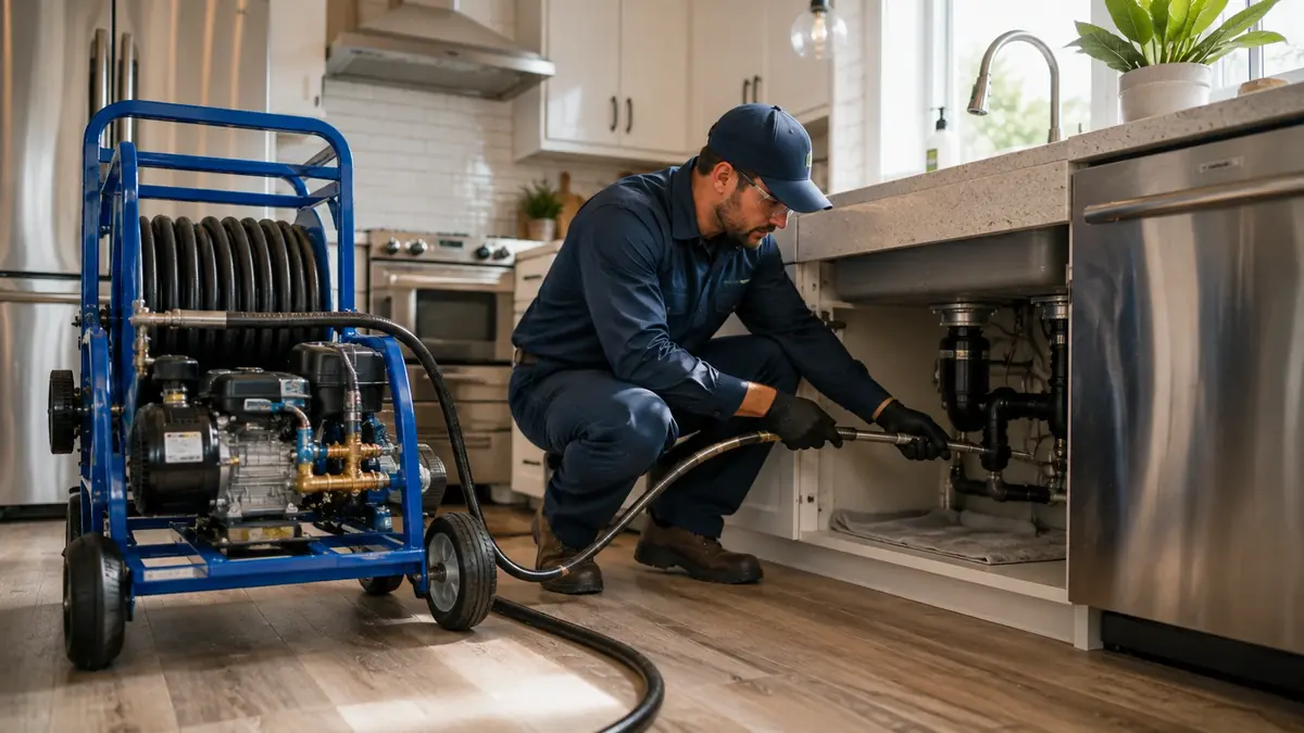 Kitchen Drain Hydro Jetting in Paramount