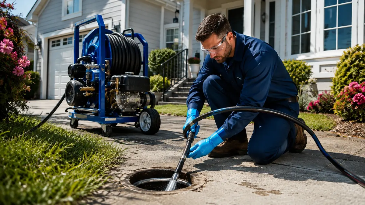 Residential Hydro Jet Drain Cleaning in Paramount