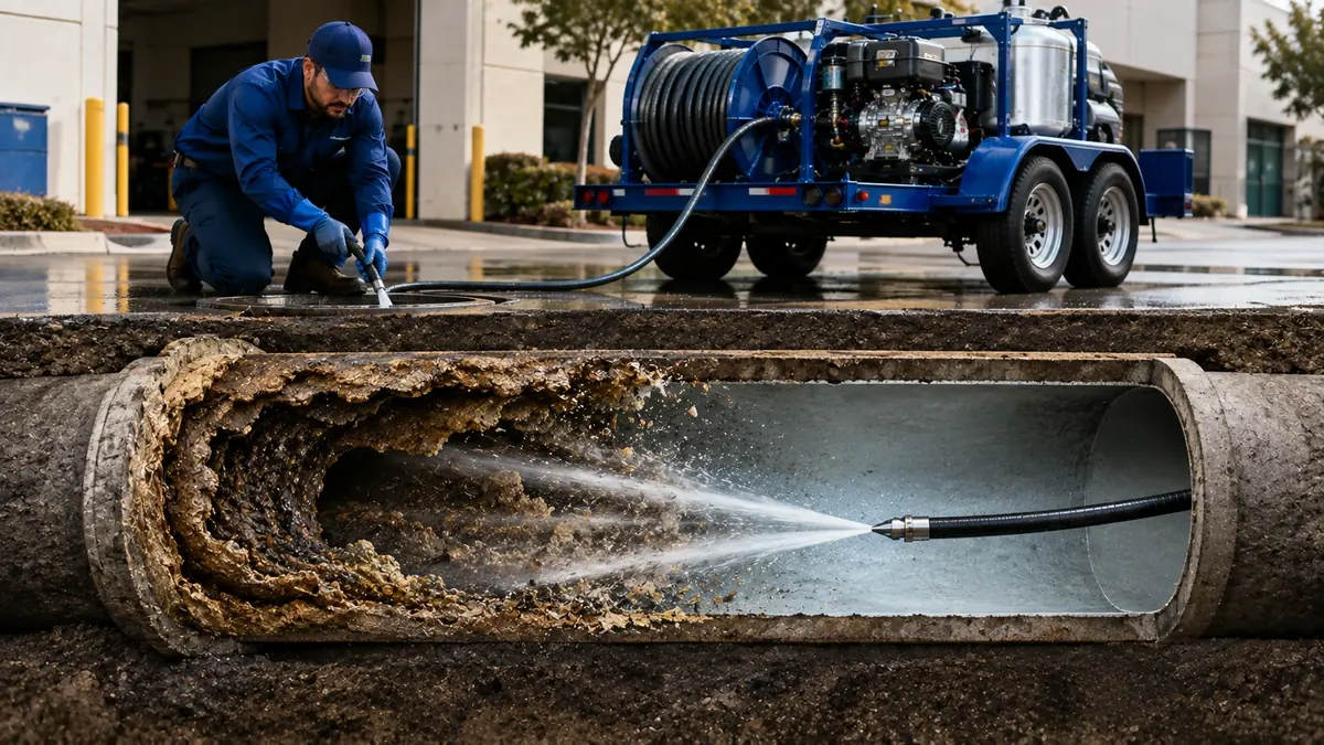 Sewer Pipe Descaling in Paramount